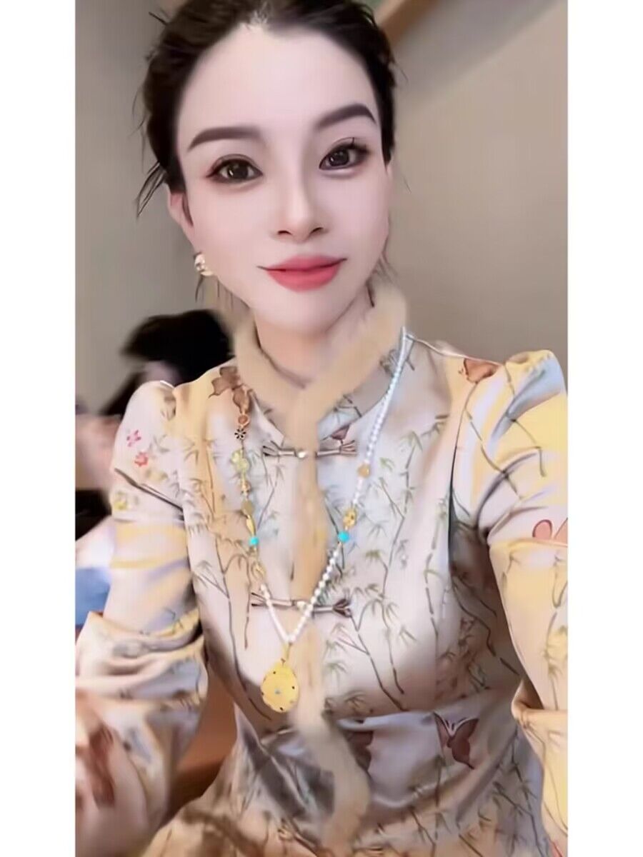 New Chinese style Airy Side Splicing Plus Suede Thickened Tangy Dress Shirt Lady Autumn Winter Qipao Collar Pan Button Inner lap jacket-Taobao