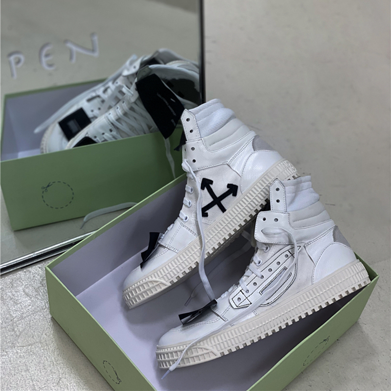 Off-Season Autumn and Winter Trendy Brand Cool Street Style Men's Shoes Thick-Soled High-Top Casual Sneakers Breathable Genuine Leather Martin Boots Versatile for Women