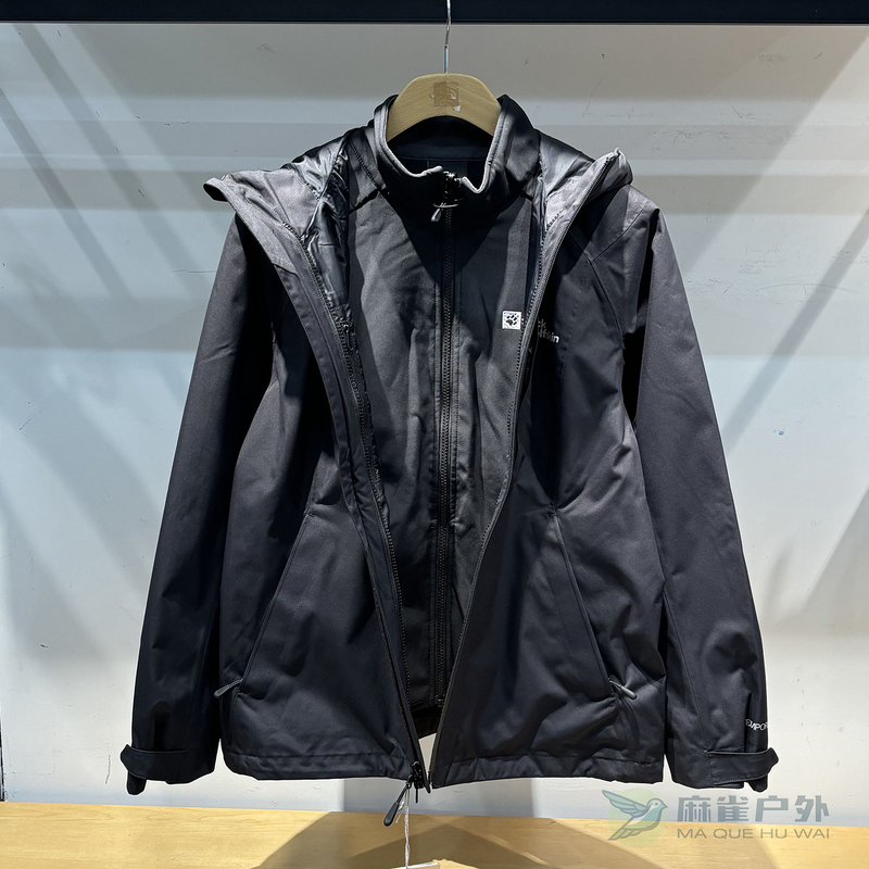 25 New Autumn and Winter Models Jackwolfskin Women's Soft Shell Inner Liner Three-In-One Waterproof Jacket A65368