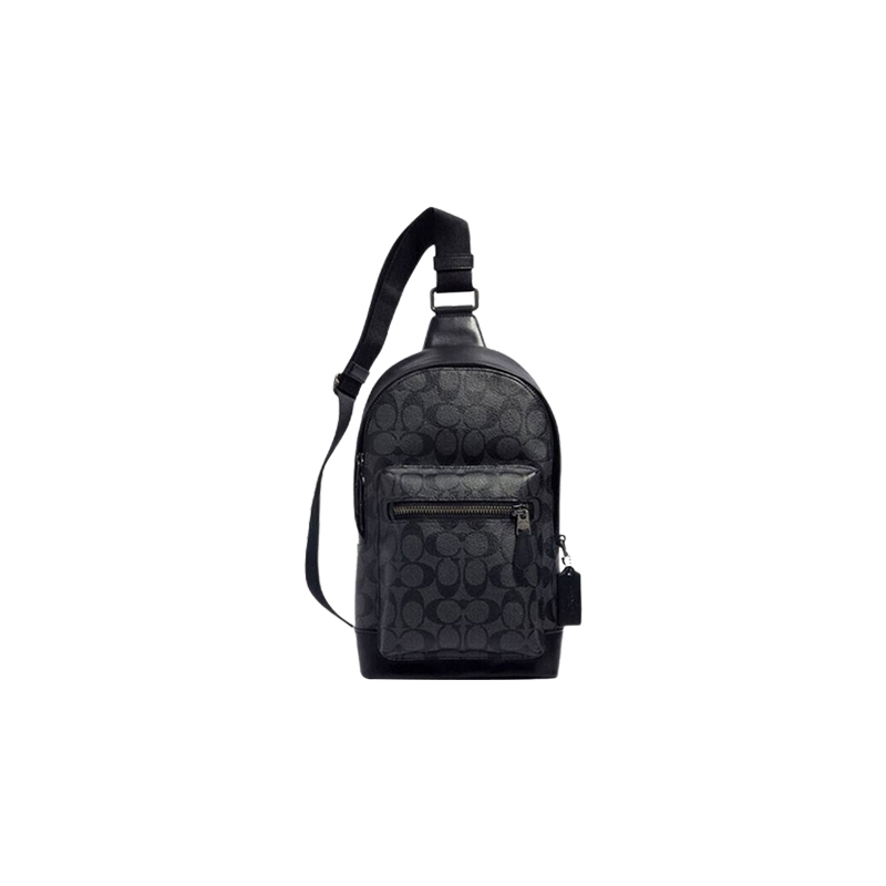 [Official Purchase, Store Manager Recommended] Coach Official official store Single Shoulder Crossbody Bag Chest Bag F2853