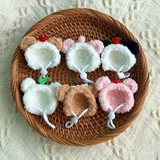 Шерстяная шапка, кукла, плюшевый милый маленький плетеный шлем, «сделай сам», домашний питомец