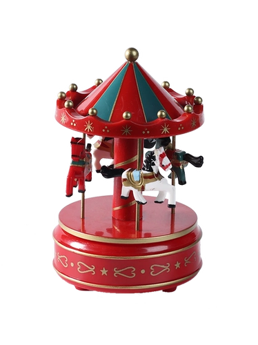 Крутящаяся детская музыкальная шкатулка, деревянный настольный поезд, декор, подарок на день рождения