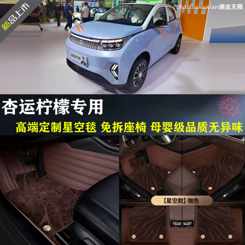 Xingyun Lemon Special Foot Mats for Electric Four-Wheel Vehicles, Foot Pads for New Energy Mobility Vehicles, Fully Enclosed and Odorless Foot Mats