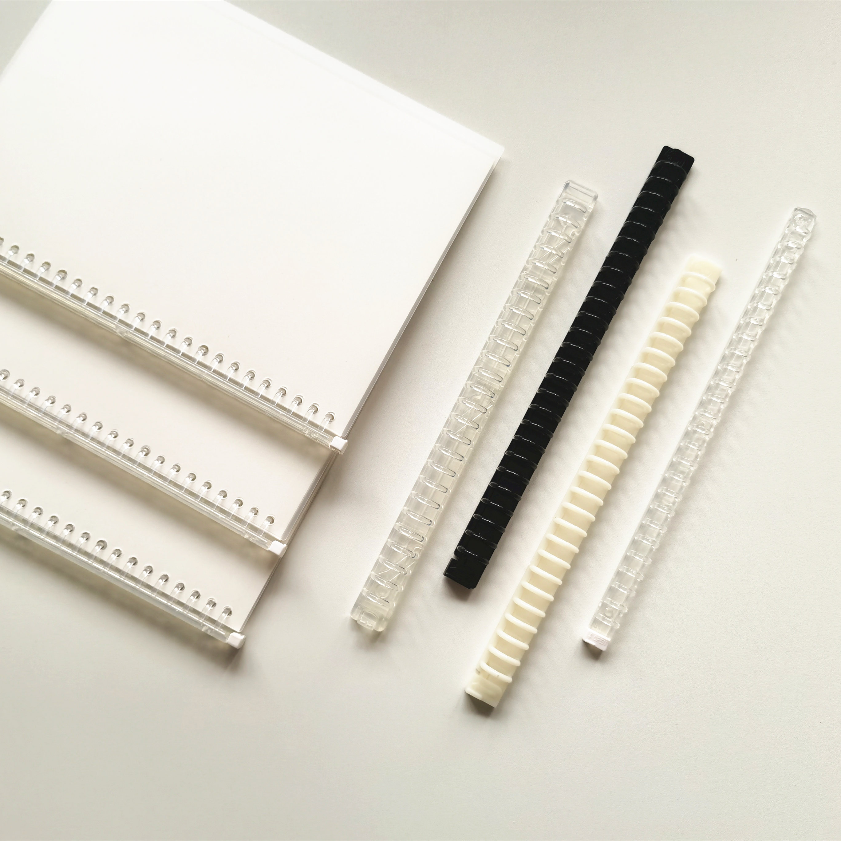 Binder core storage clip a4 scissors clip b5 pull-out binder a5 plastic binder binding strip notebook