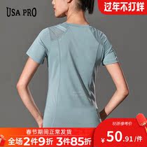Fitness dress women's short sleeve quick drying breathable sports T-shirt running slim training tight yoga top summer thin