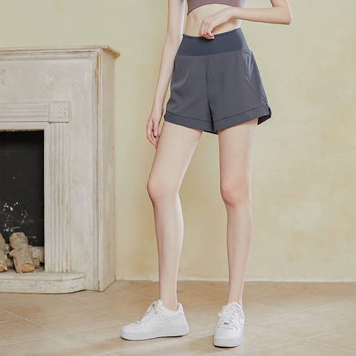 Комплект, летнее защитное белье, спортивные шорты, штаны для тренировок, комбинезон для спортзала, леггинсы, для бега, высокая талия