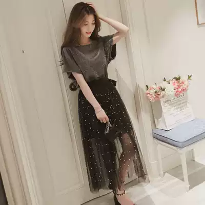 Sandro Moscoloni2021 summer clothes new women can salt sweet mesh dress tenderness style dress