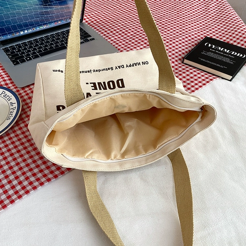 Шоппер, портативная универсальная вместительная и большая сумка на одно плечо, в корейском стиле