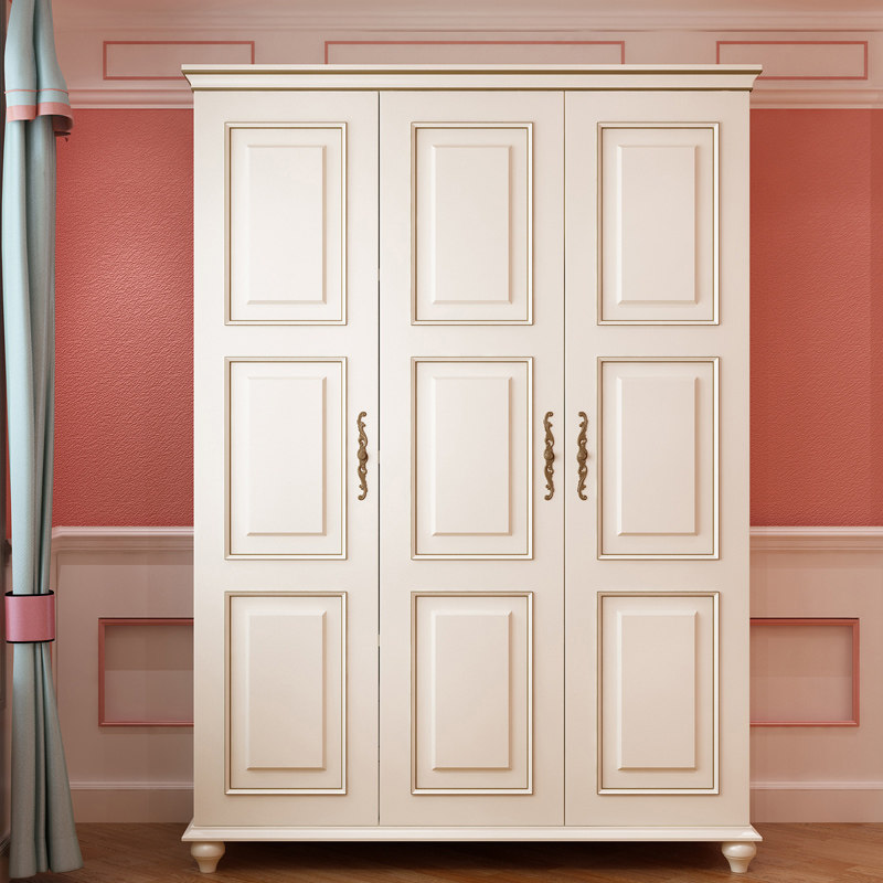 American Countryside 2 Doors Wardrobe Children Room Boy Girl Two Doors Three Door Containing Cabinet Modern Minimalist Bedroom Furniture