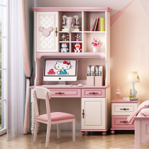 American childrens desk bookcase combination girl bedroom corner desk bookcase integrated home multifunctional computer desk