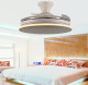 Ceiling invisible fan light for bedroom and restaurant Nordic simple ultra-thin ceiling fan with light for living room low floor fan light integrated