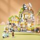 Loz/Smart Chinese-Style Folding Street Scene Building Blocks Little Bear Coffee Shop Assembled Panda Tea House Girls' Birthday Gift