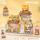 Lizhi loz Big Orange Cat Club Строительные блоки из мелких частиц Головоломка для сборки Мальчик Игрушка в подарок Сувенирный магазин Складной вид на улицу mini 1
