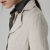 Bộ đồ thắt eo pha trộn vải lanh và cotton mùa thu của Siqin dành cho phụ nữ, áo khoác vải lanh nhăn đuôi bồ câu 9CS005 - Business Suit