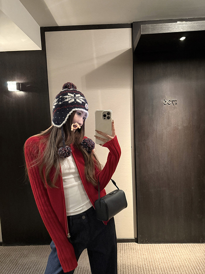 스탠드 칼라 몸매 가꾸기 스웨터 여성 코트 겨울 슬림해 보이는 니트 스웨터 더블 지퍼 오픈 가디건 맨위 여성 상세 이미지 9