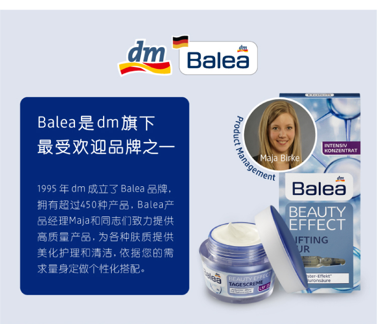 Đức dm ổi Balea hyaluronic acid dưỡng ẩm sâu chống nhăn da lão hóa tinh chất diếp cá