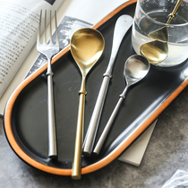 European new creative bead stick 304 silver stainless steel main dinner knife fork spoon set Single Western tableware