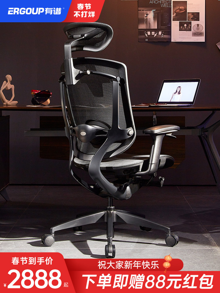 Ergoup has the spectrum to dazzle the upgraded version of ergonomic chair computer chair office chair electric racing chair boss chair waist protector