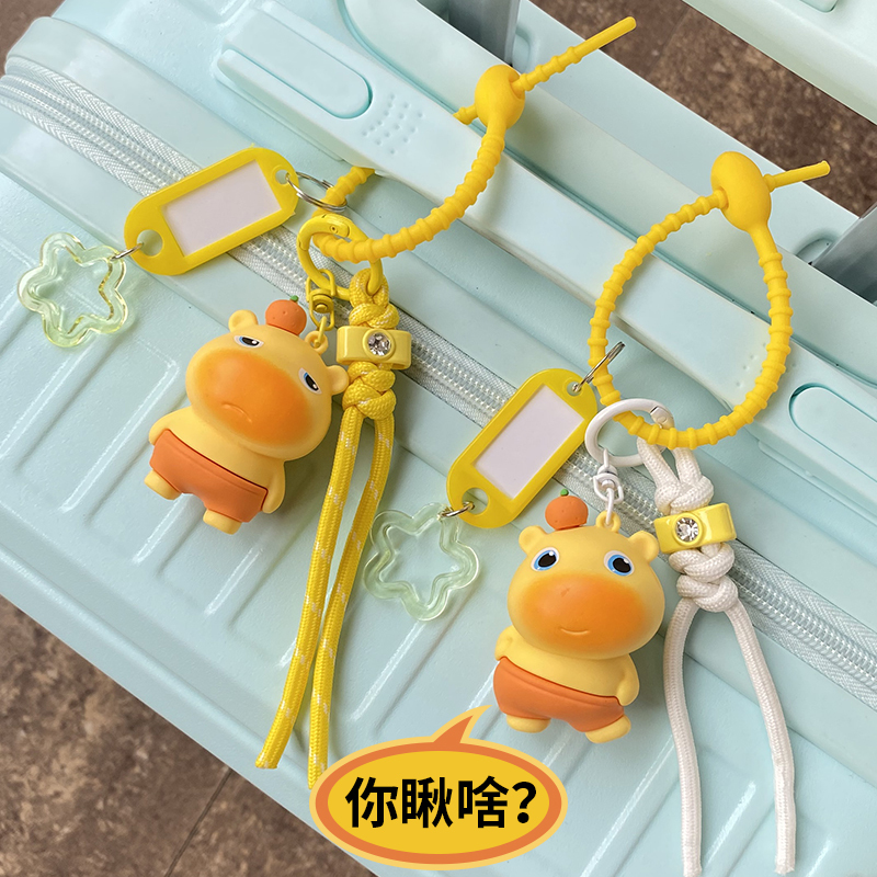 Luggage Tag, Suitcase, Capybara, Cute, Boarding Pass, Creative, Niche, Identification, Anti-Loss, Easy to Spot