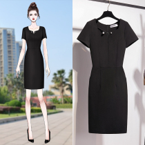 Professional dress female summer 2021 new commuter ol fashion temperament workplace light mature style womens black overalls