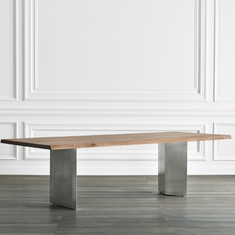 Nordic solid wood conference table long table simple rectangular dining table desk iron long table negotiation table workbench