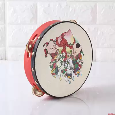 Tambourine children's hand-cranked tambourine tambourine tambourine tambourine tambourine toys hand-beat drum