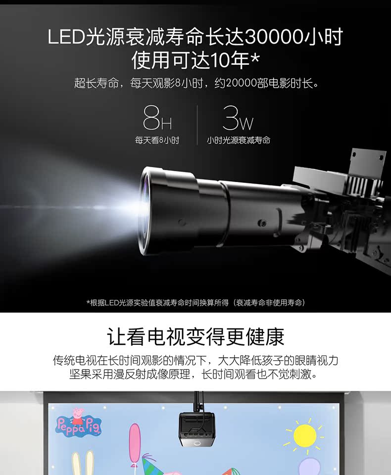Nut J6S máy chiếu gia đình HD 1080P thông minh micro không dây wifi không có màn hình TV máy chiếu gia đình văn phòng nhỏ Android Điện thoại di động Apple có màn hình chiếu trái và phải hình thang