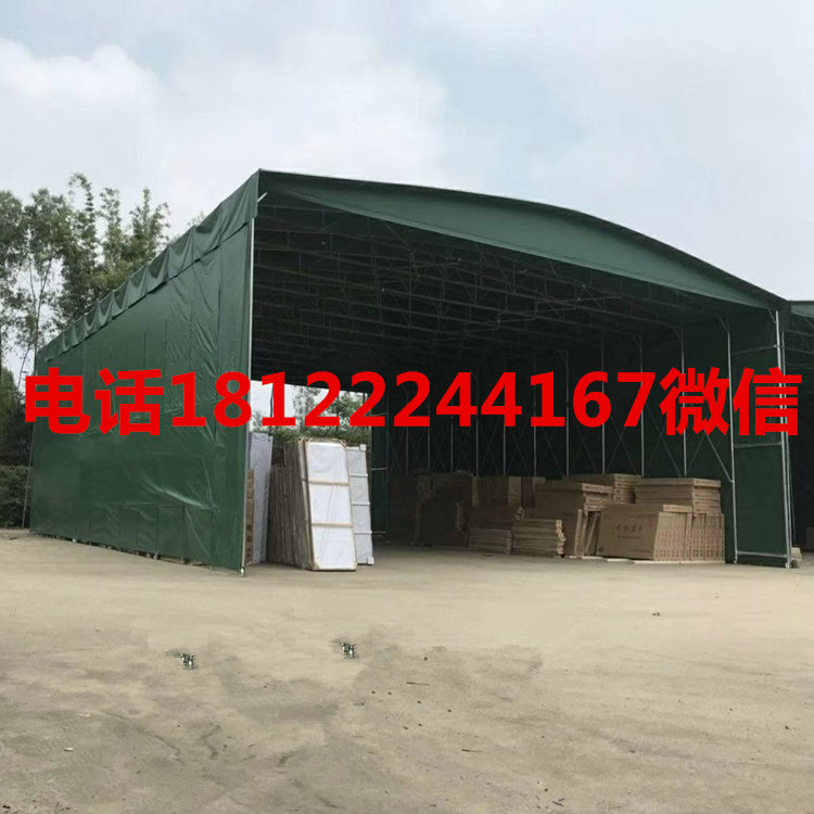 Custom telescopic push-pull awning large-scale gear awning outdoor activities mobile storage disassembly tent fabric