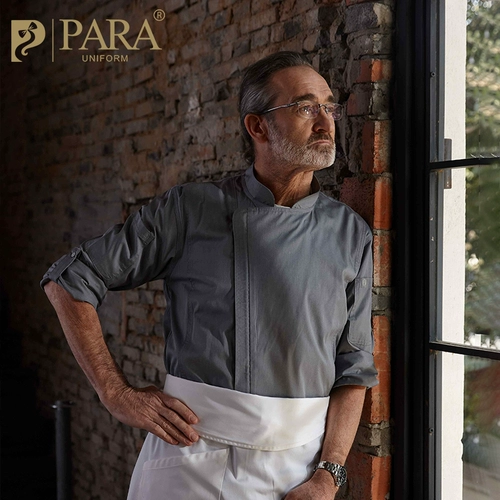 Комбинезон шеф-повара, мужской зимний комбинезон с длинными рукавами для отеля, ресторана, выпечки, общественного питания, кухонной формы для выпечки, униформа шеф-повара для женщин на заказ