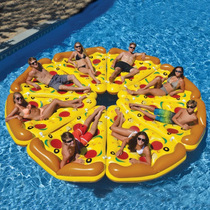 New pizza floating summer adult water lounge chair colorful entertainment floating bed swimming pool mount swimming play water air cushion