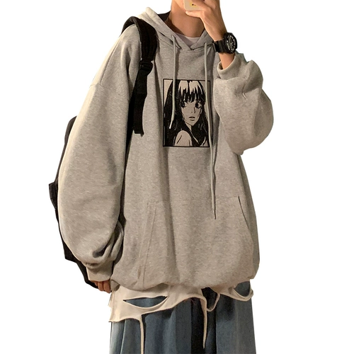 Японская брендовая толстовка с капюшоном для отдыха, трендовая парная одежда для влюбленных, куртка, осенняя, в корейском стиле