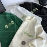 Тонкая шелковая дизайнерская футболка с коротким рукавом, с вышивкой, оверсайз, свободный крой