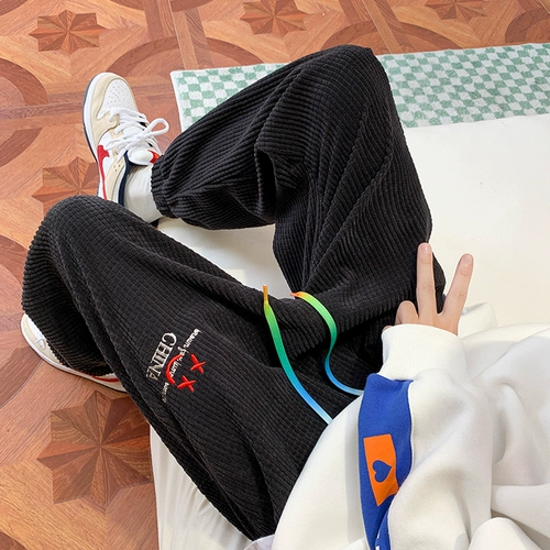 Tide, штаны, вельветовая подсветка пола, оверсайз