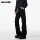 летние джинсы cleanfit summer bootcut black scimitar с микро-притачкой, мужские приталенные прямые брюки vibe American mini 2