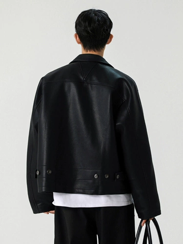 Осенняя элитная полиуретановая куртка, США, свободный крой