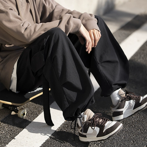 Летние штаны, дизайнерские повседневные брюки, тренд сезона, большой размер, свободный прямой крой