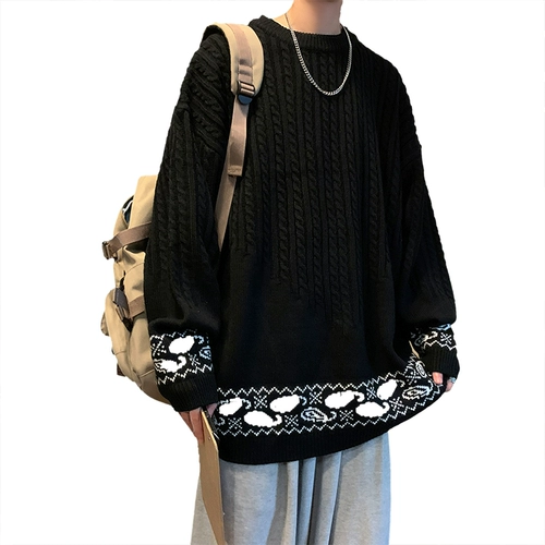 Демисезонный свитер, трикотажный кардиган, в корейском стиле