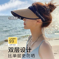 Солнцезащитная шляпа, летняя шапка, пляжный солнцезащитный крем на солнечной энергии, УФ-защита, коллекция 2023