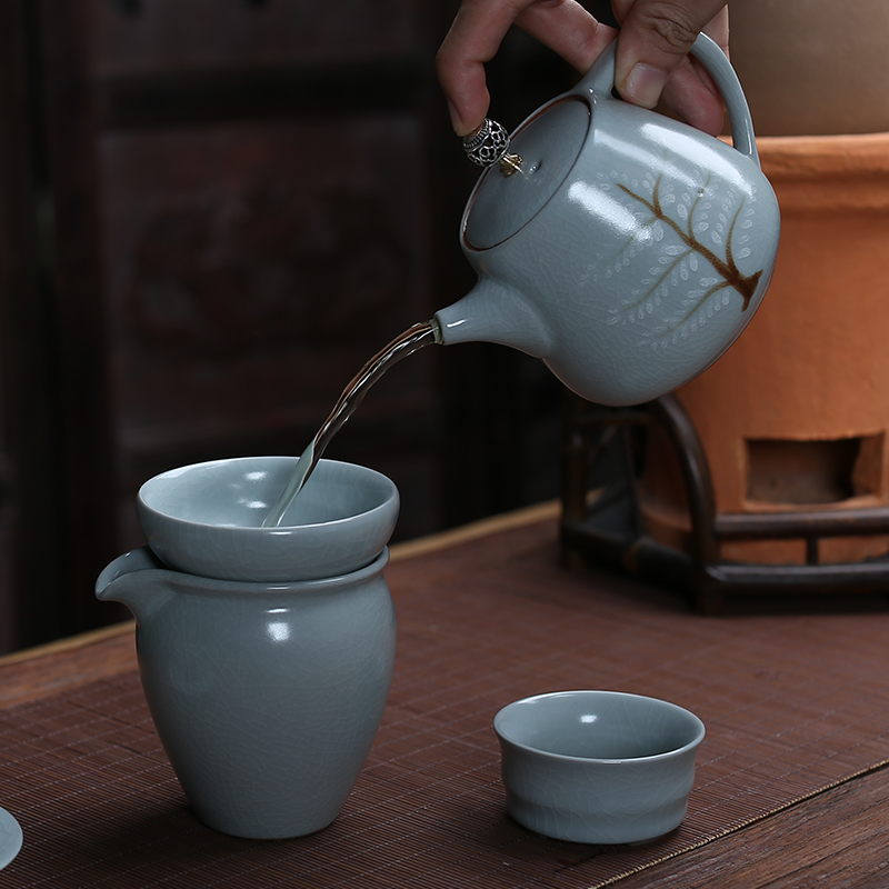 Ebony handle open the slice your up ceramic bearing with pot can keep your porcelain tea set tea cups
