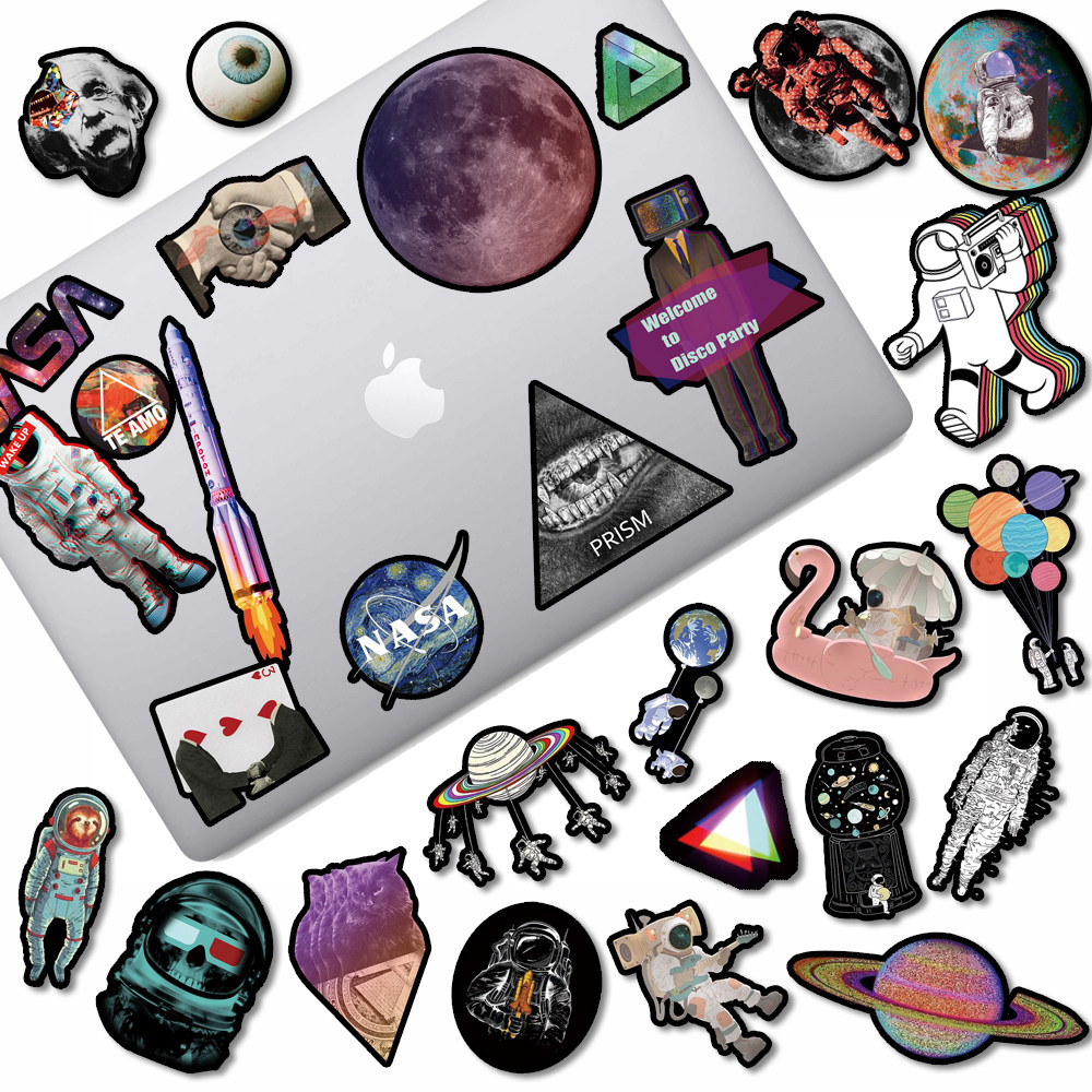 Japan Harajuku astronaut starry sky space nasa laptop suitcase Refrigerator hand account ipad sticker painting