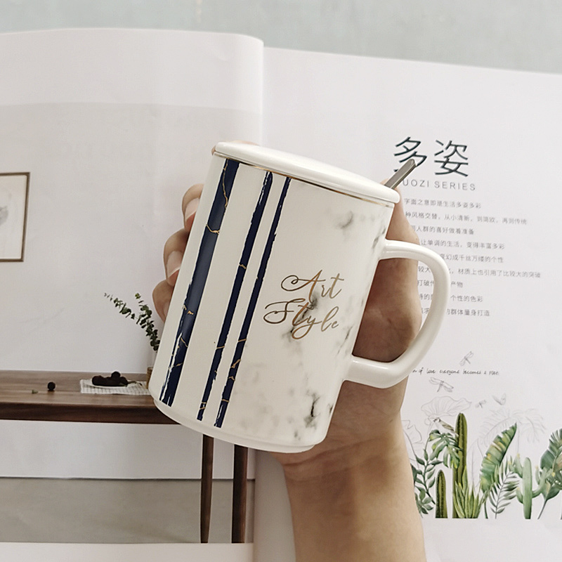 Creative mugs girl Nordic ins contracted move ceramic web celebrity couples com.lowagie.text.paragraph water tide coffee cup