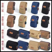 Đeo túi đeo chéo nam sử dụng túi Messenger hai túi vải dọc với túi điện thoại di động
