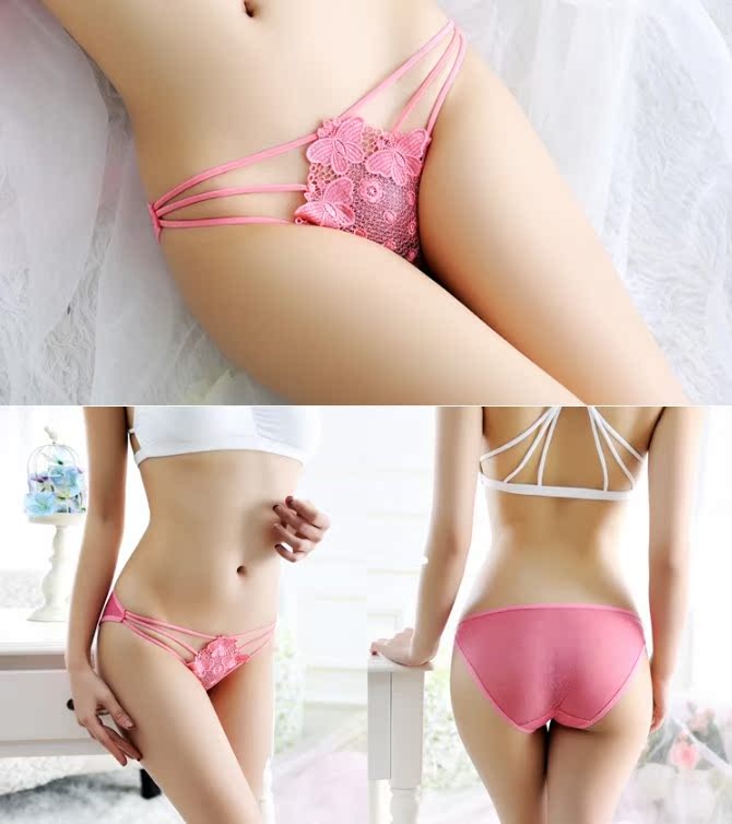 Thong nữ cảm giác trắng không dấu vết T quần thấp eo nữ phụ nữ vẻ đẹp đôi ren nóng bỏng đồ lót dễ thương quần chip nữ đẹp