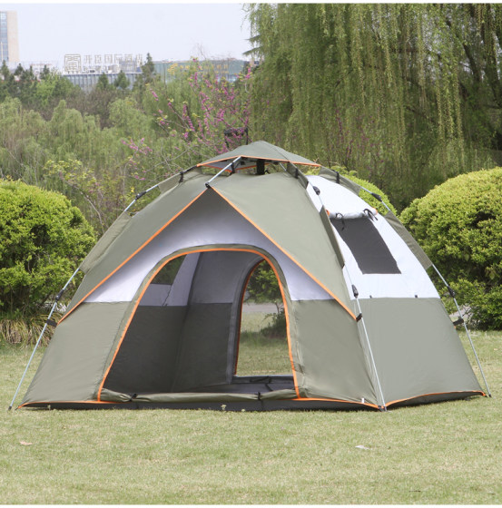 Tent outdoor camping thickened rainproof 3-4 people fully automatic outdoor sun protection 2 people camping picnic ultra-light equipment