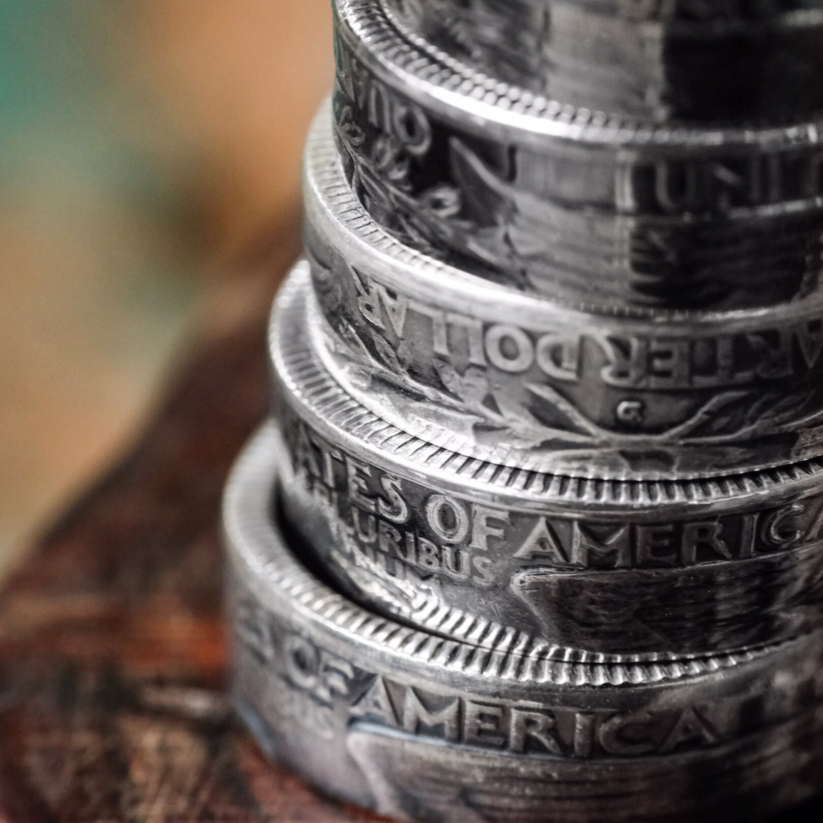 Replacement for a Japanese craftsman's hand made (North Works) N-034 25 cent silver coin ring