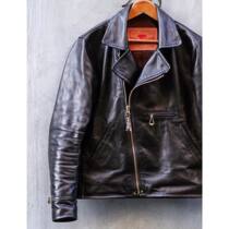 Spot Tenjin Works Supreme God JW03 Tochigi top gauge calfskin leather cable-stayed motorcycle jacket