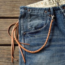 Forced small things Japanese Tenjin Works God tochigu plant tanning four-book leather clip chain