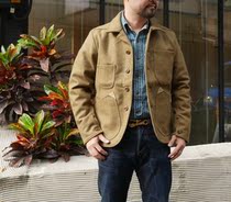  Italian SCARTI LAB retro light olive green super thick heavy wool coat