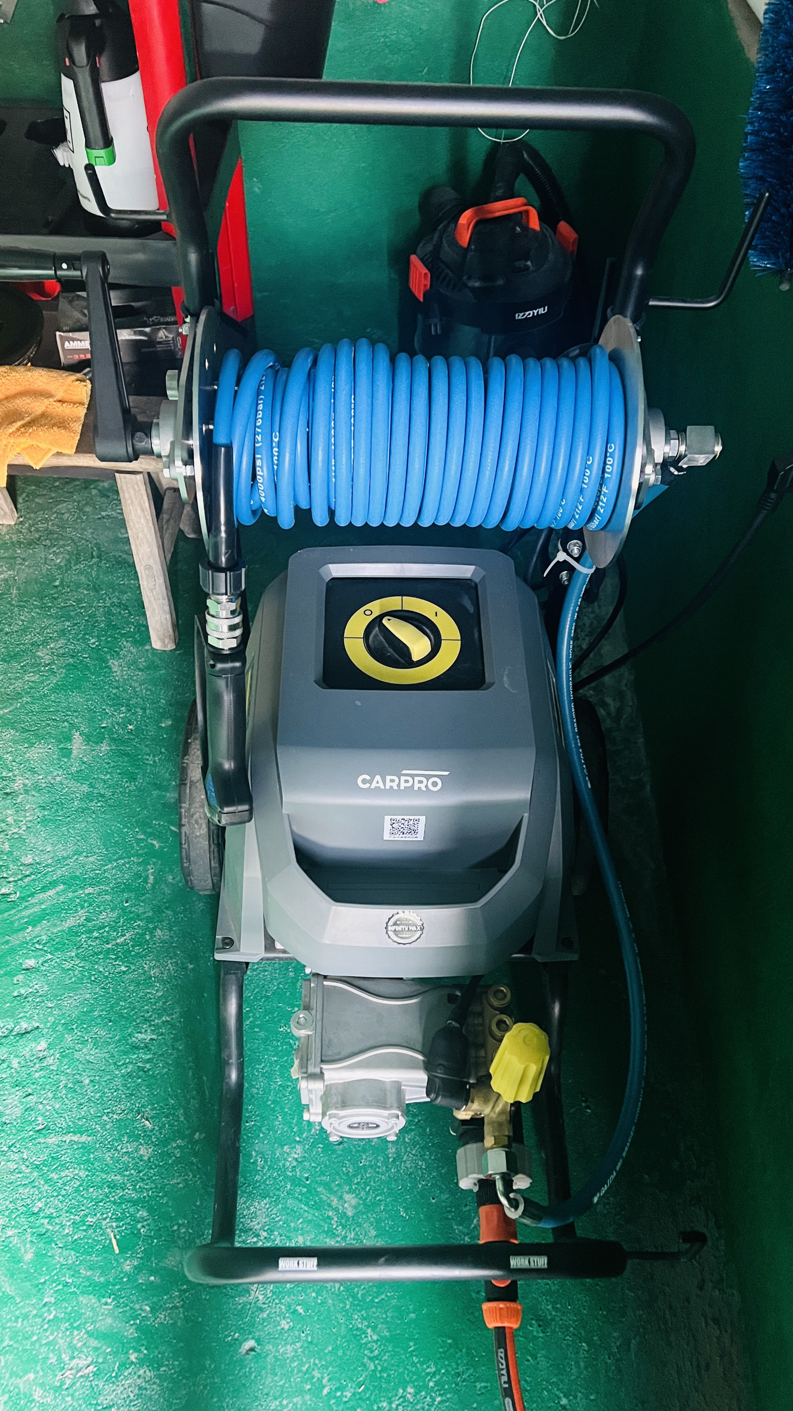 Автомобиль мыть шланг катушки 德国卡赫hd6-15-4 m洗车机不锈钢卷管器水鼓洗车设备汽美车库改造 Hd6/15/4