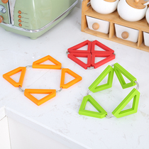 The insulation mat mats home plate bowl mat silicone cup stainless steel pot pad waterproof heat-resistant fang tang dian